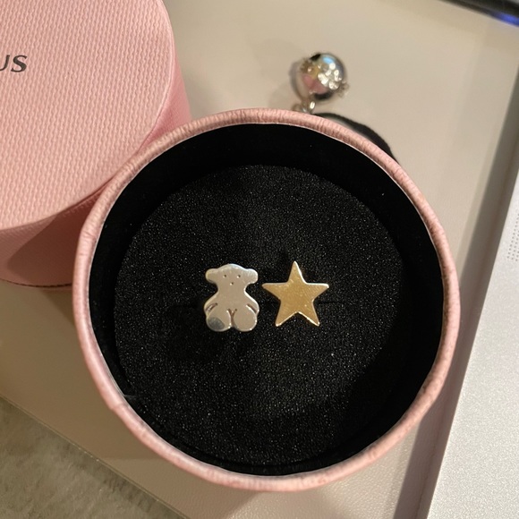Tous Lord Ring Silver Gold Vermeil Bear and Star - Picture 3 of 9